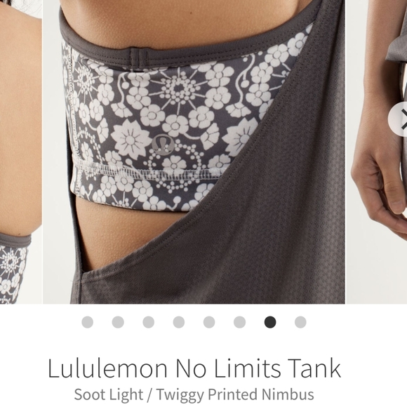 Lululemon no limits soot light/twiggy printed nimbus size 6 - Picture 3 of 7